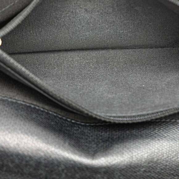 CHANEL Authentic Black Leather Wallet